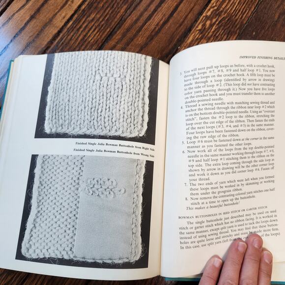 Vintage America's Knitting Book Blue How To Craft Decor Gertrude Taylor - Picture 4 of 12